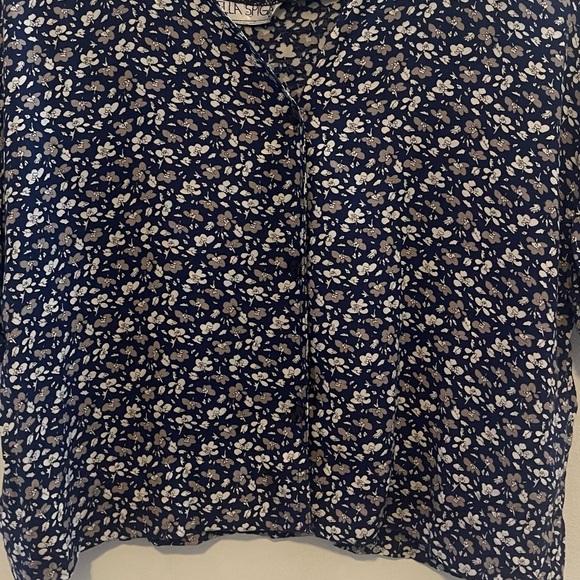 90s Vintage Floral Crop Clueless Style Size L - Picture 2 of 6